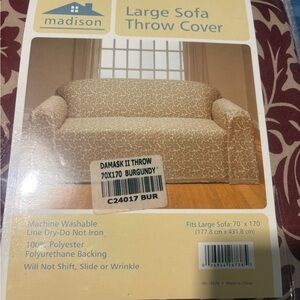 Madison Burgundy Sofa Throw Cover